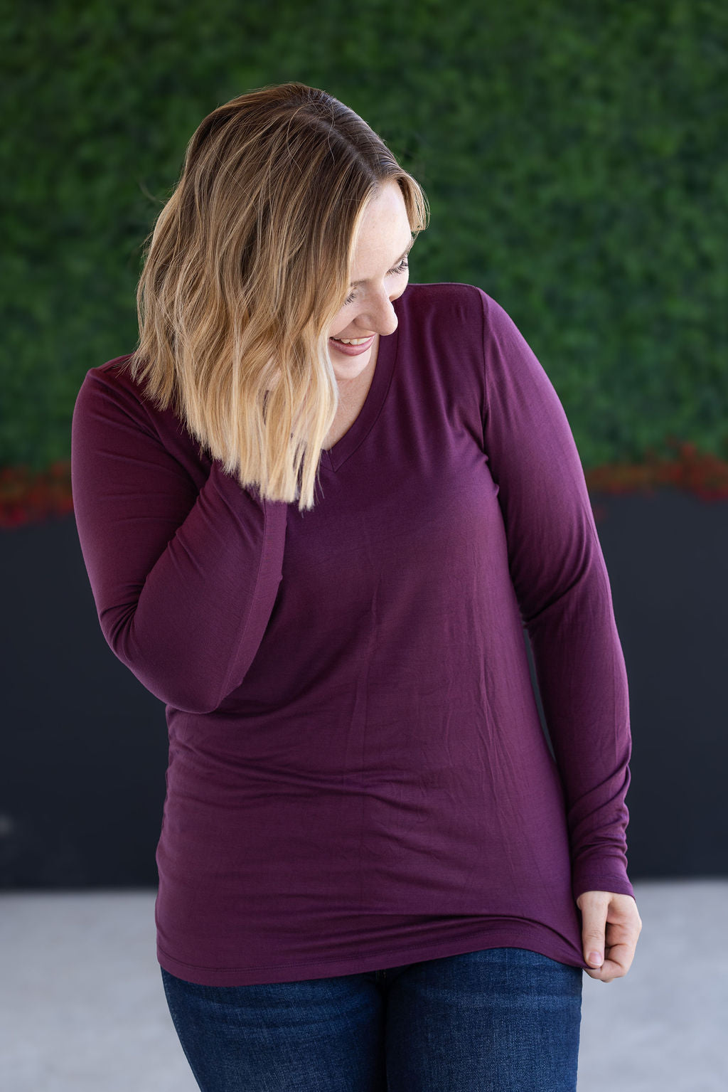 Larissa Long Sleeve - Plum